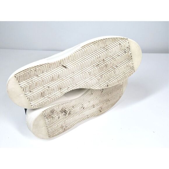 J Slides Dimmi Black Suede Leather White Platform Sneakers Slip On Women Size 9 - Picture 5 of 6